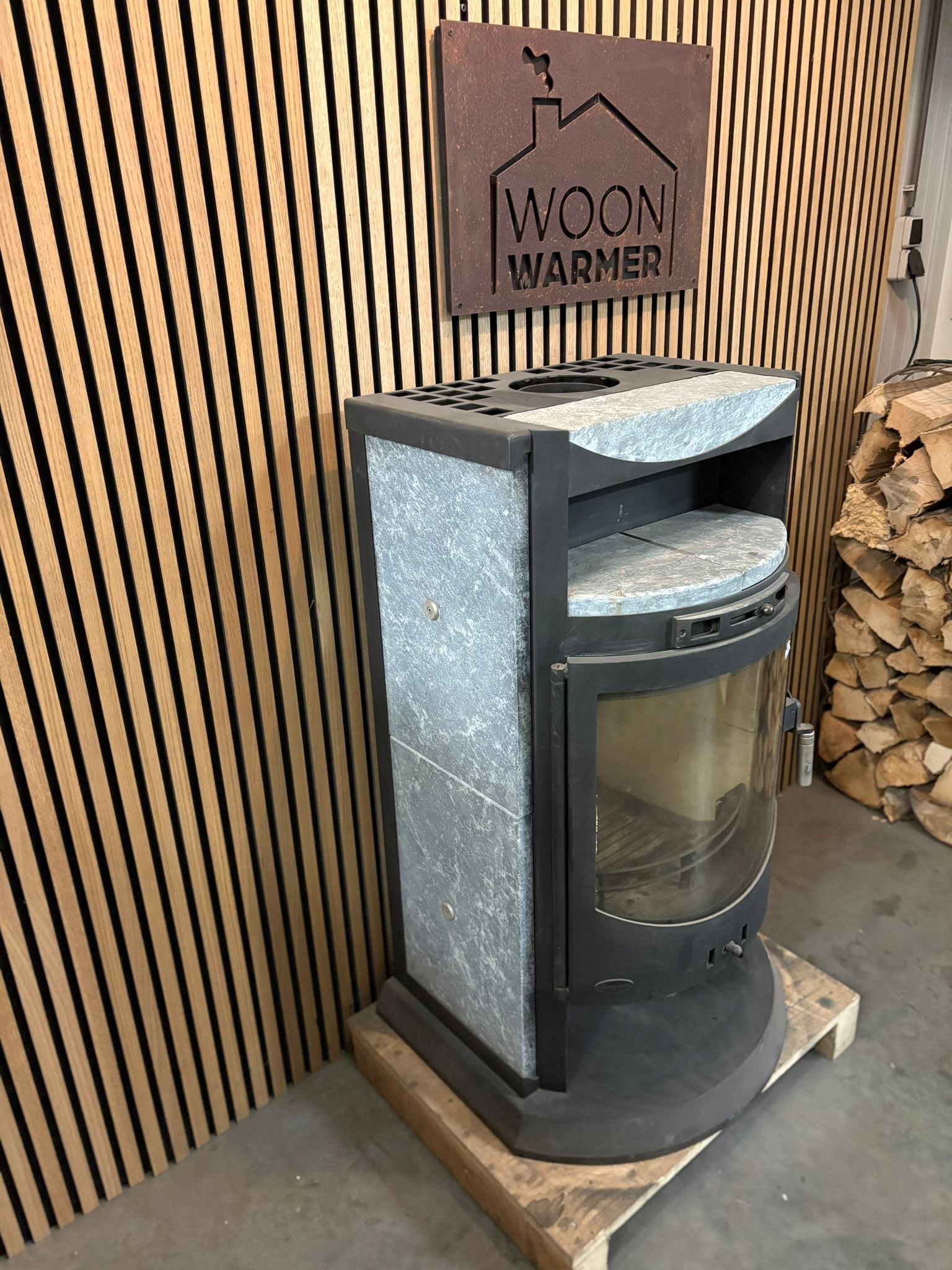 Zware Speksteenkachel Fireplace - Afbeelding 2