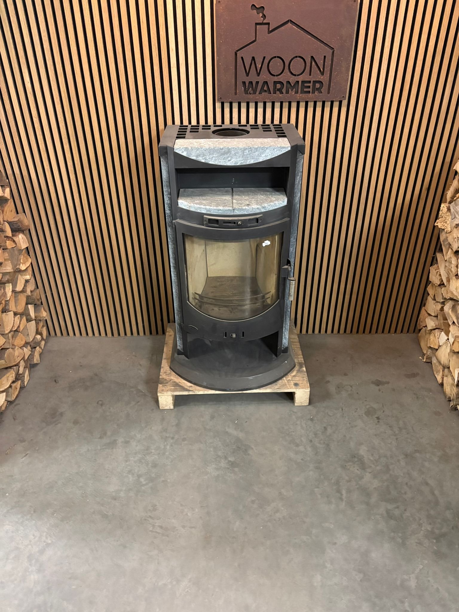 Zware Speksteenkachel Fireplace - Afbeelding 4