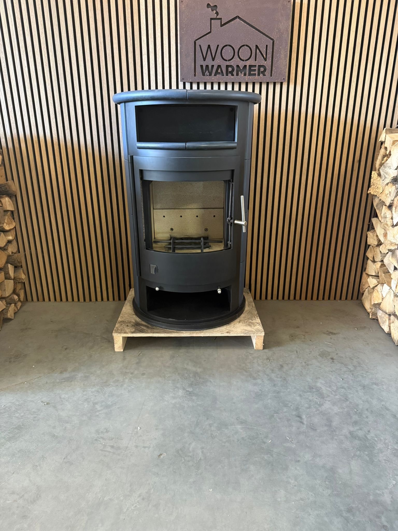 Hout cv kachel Drooff