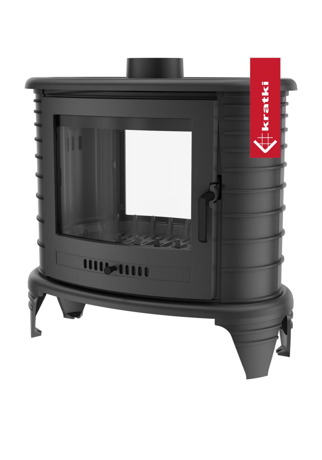 Tunnelhaard gietijzeren houtkachel - Afbeelding 2