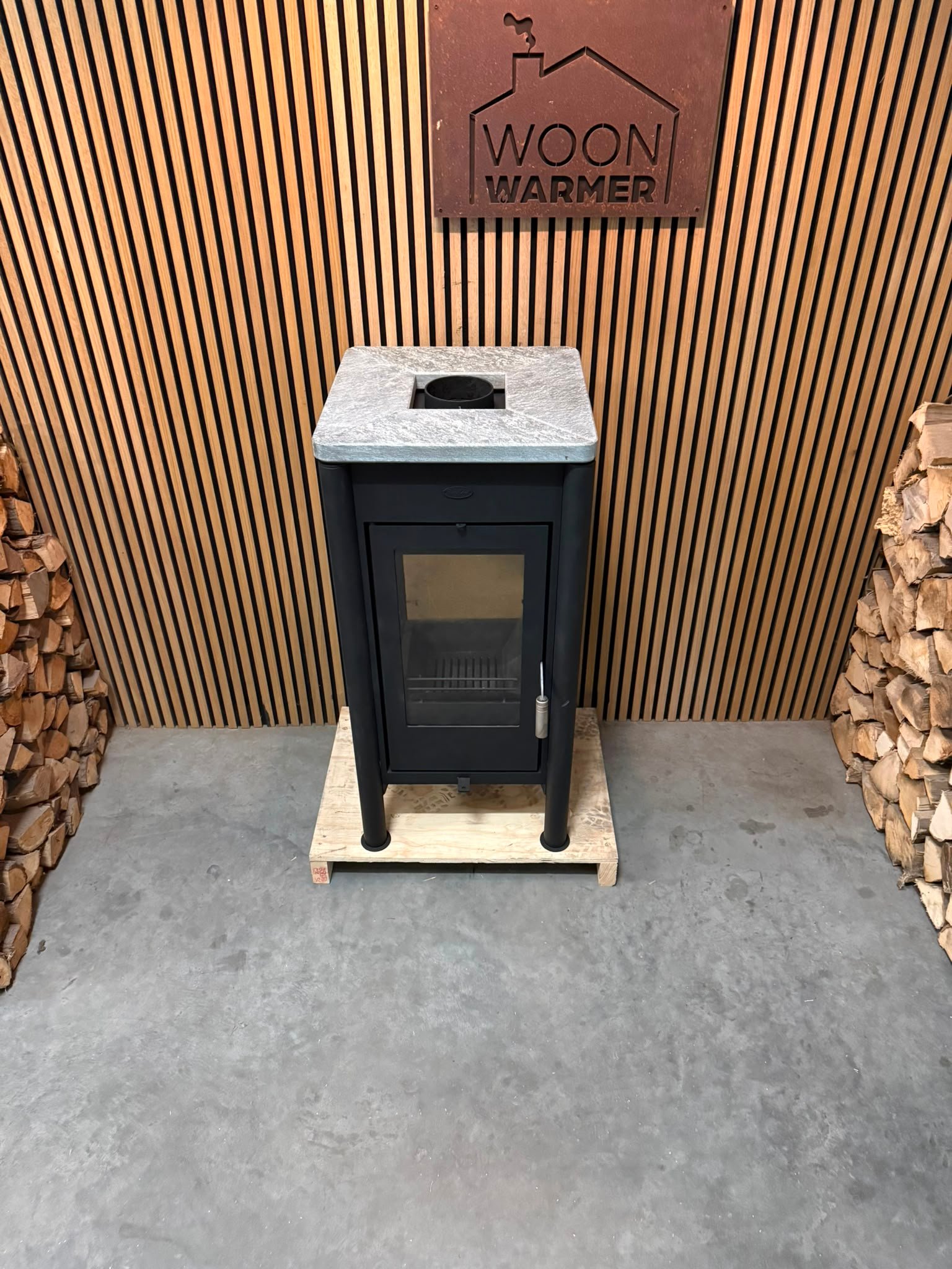 Houtkachel met speksteen Fireplace - Afbeelding 2