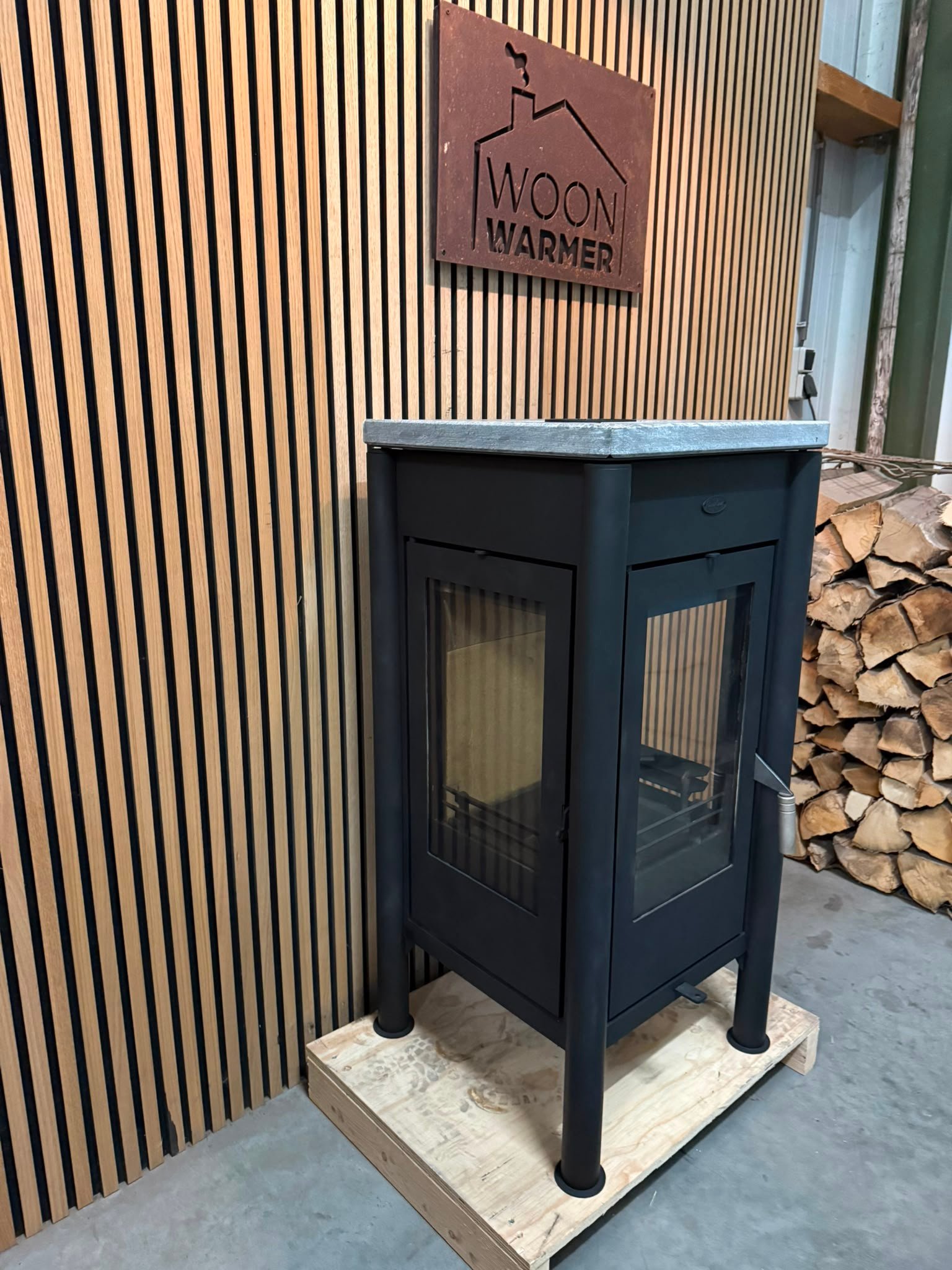 Houtkachel met speksteen Fireplace - Afbeelding 3